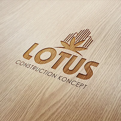 Concept Design Logo 3D compania de constructii Lotus Construction