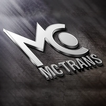 Concept Design Logo 3D companie transporturi rutiere MC TRANS