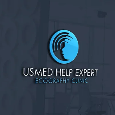 Design logo 3D clinica medicala ecografie - Usmed Help Expert