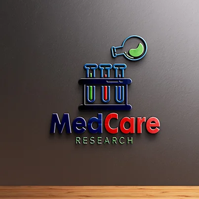 Design logo 3D consultanta farmaceutica - Medcare Research