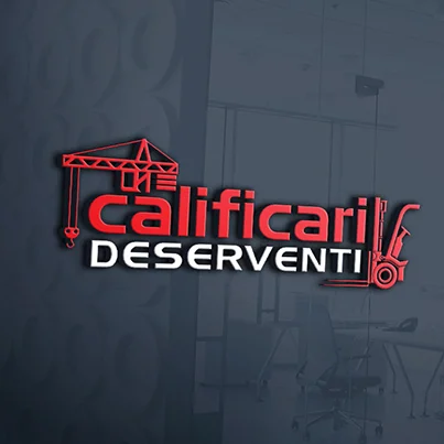 Design logo 3D cursuri calificare profesionala - Calificari Deserventi