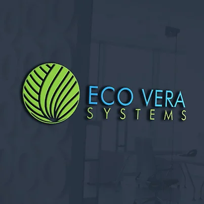 Design logo 3D distribuitor sisteme de epurare ecologice - Eco Vera Systems