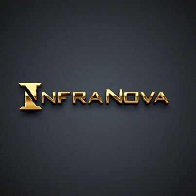 Design logo 3D firma constructii - Infranova