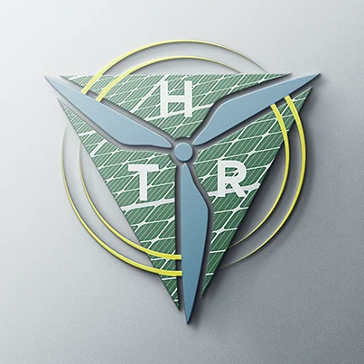 Design logo 3D furnizor panouri fotovoltaice - TRH