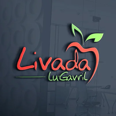 Design logo 3D producator suc natural - Livada lu Gavril