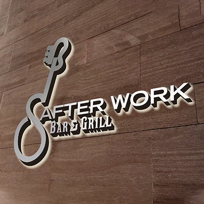 Design logo 3D pub - After Work