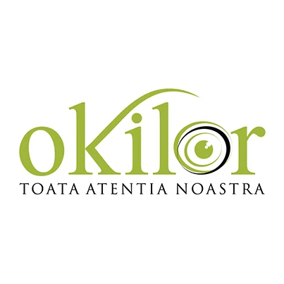 Design logo cabinet de optica si oftalmologie - Okilor