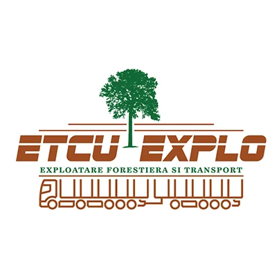 Design logo companie exploatare forestiera - Etcu Explo