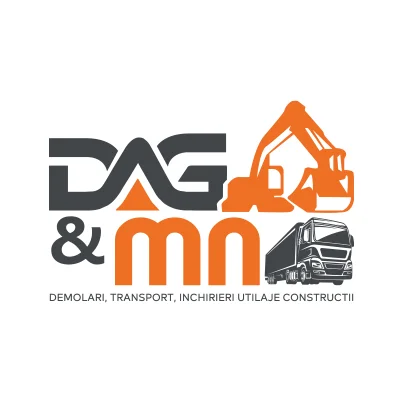 Design logo firma inchirieri utilaje constructii - DAG&MN