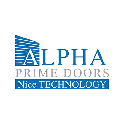 Design logo furnizor usi garaj sectionale - Apha Prime Doors