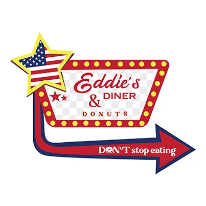 Design logo restaurant - Eddies Diner and Donuts