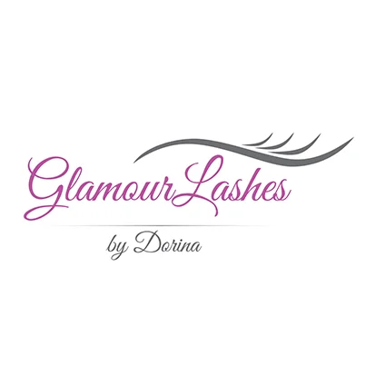 Design logo salon aplicare extensii gene false - Glamour Lashes