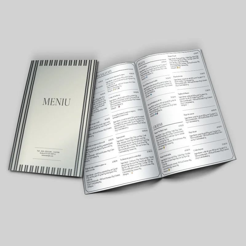 Design meniu restaurant
