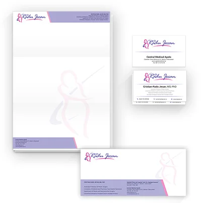 Design identitate companie clinica chirurgie estetica si plastica - Dr. Cristian Radu Jecan