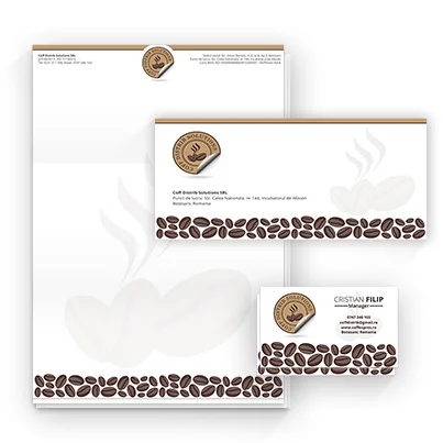 Design identitate companie Coff Distrib Solutions - distribuitor cafea