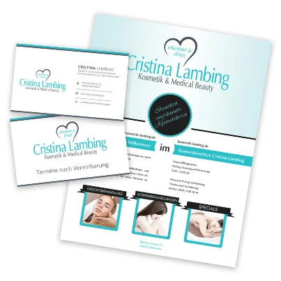 Design identitate companie Cristina Lambing -  cabinet cosmetica si estetica medicala