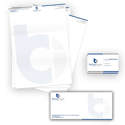 Design identitate companie dezvoltator imobiliar - Brinco Invest