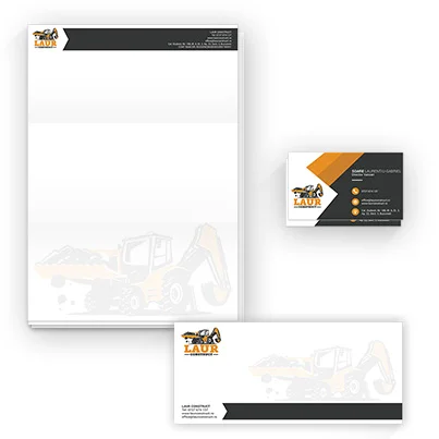 Design identitate companie firma constructii - Laur Construct