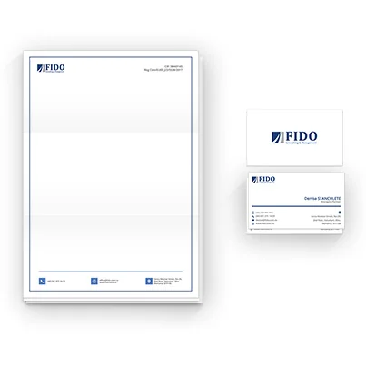 Design identitate companie firma consultanta financiara - Fido