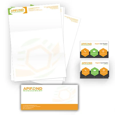 Design identitate companie  firma de consultanta in domeniul apicol - Apifond Management