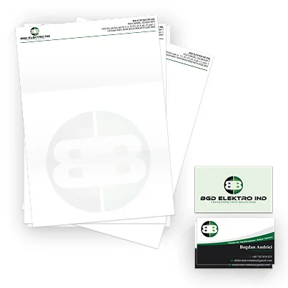 Design identitate companie proiectare executie transformatoare electrice - BGD Electro Ind