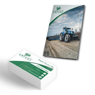Design identitate companie vanzari utilaje agricole - Expert Tractor
