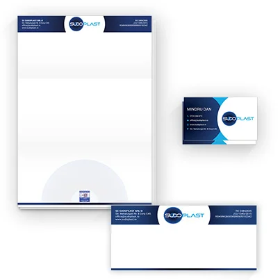 Design identitate vizuala companie servicii de sudura tevi polietilena - Sudoplast