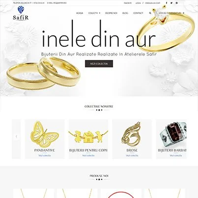 Creare site ecommerce bijuterie - Safir