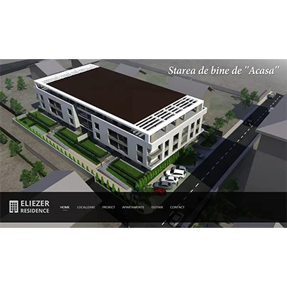 Creare site web de prezentare dezvoltator imobiliar - Eliezer Residence