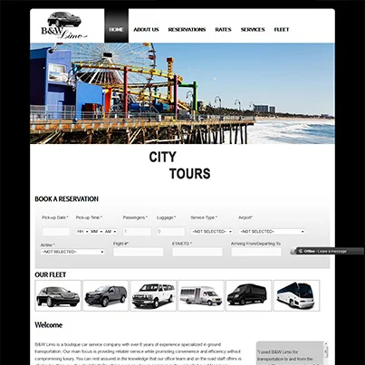 Creare site web inchiriere limuzine