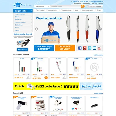 Design site comert electronic - Galaxymedia