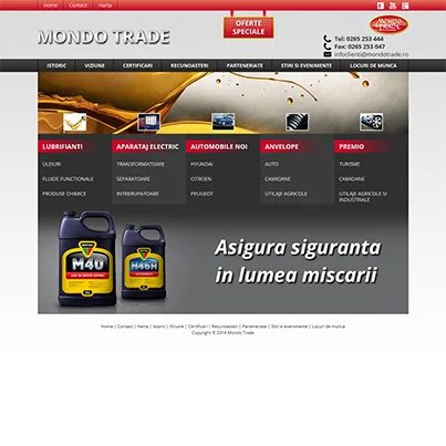 Design site ecommerce Mondotrade