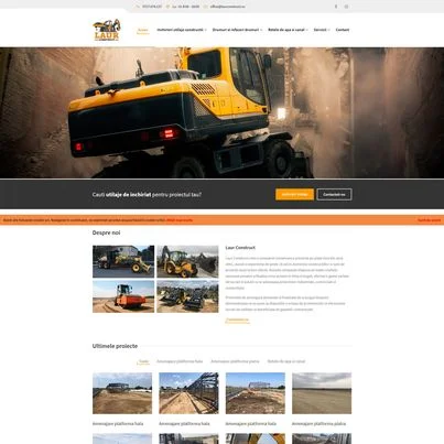 Design site web companie constructii - LAUR CONSTRUCT