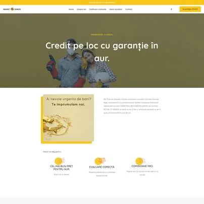 Design site web de prezentare amanet - Sabion Amanet