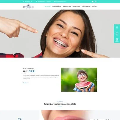 Design site web de prezentare clinica ortodontie - Orto Clinic