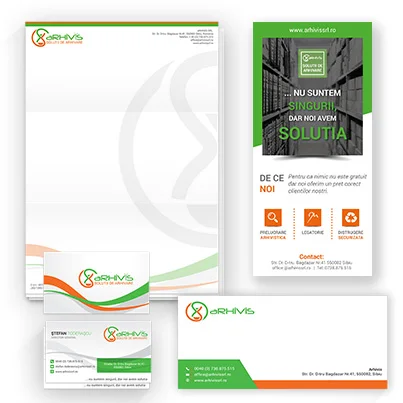 Design site web de prezentare firma arhivare documente - Arhivis