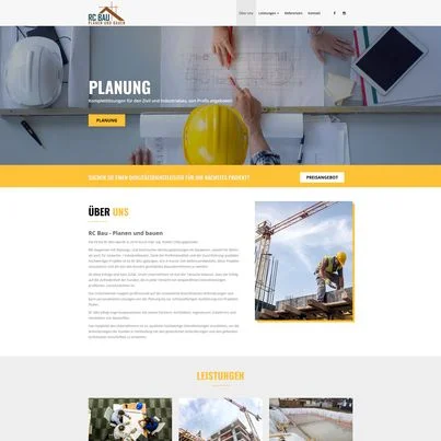 Design site web de prezentare firma constructii - RC BAU