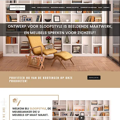 Design site web de prezentare producator mobilier - SloopStyle