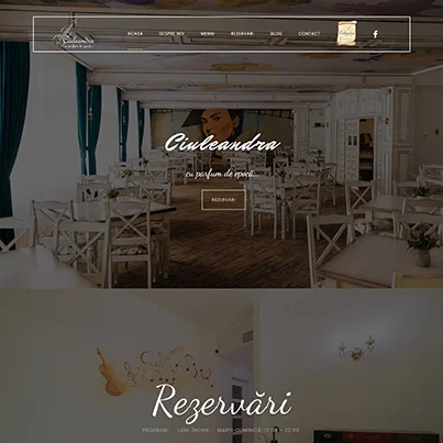 Design site web de prezentare restaurant - Ciuleandra