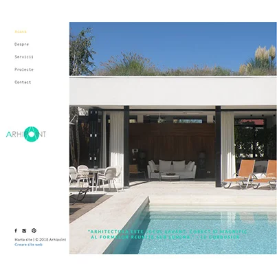 Design site web de prezentare studio de arhitectura - ARHIPOINT MANAGEMENT