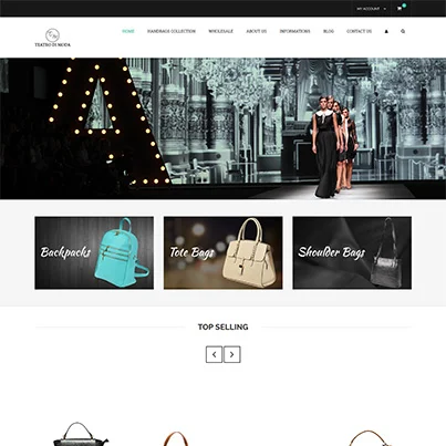 Design site web de vanzari online retailer fashion braduri de lux - Teatro Di Moda