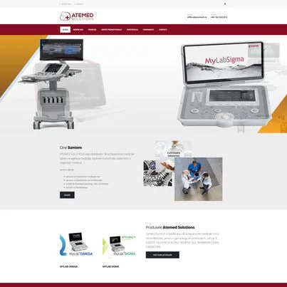 Design site web furnizor echipamente medicale - ATEMED SOLUTIONS