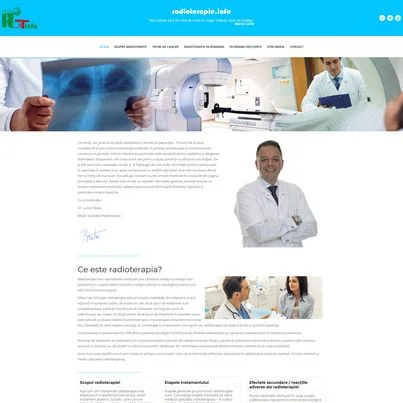 Design site web medical informativ - Radioterapie.info
