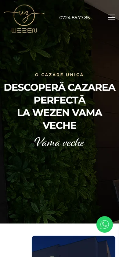 Design site web de prezentare hotel - Wezen Vama Veche