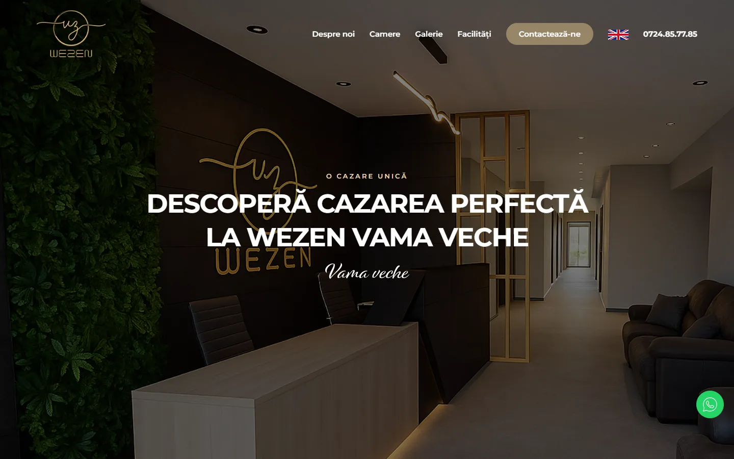 Design site web de prezentare hotel - Wezen Vama Veche