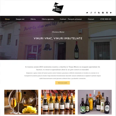 Design site web prezentare vinoteca targu mures
