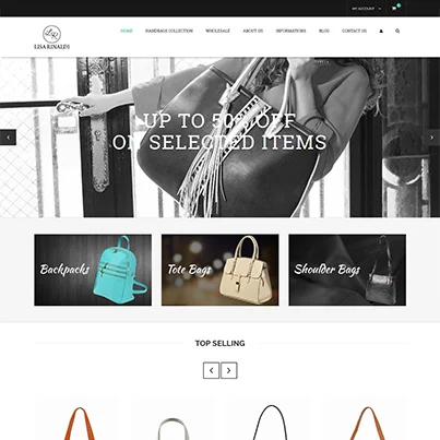 Design site web vanzari online genti de dama - Lisa Rinaldi