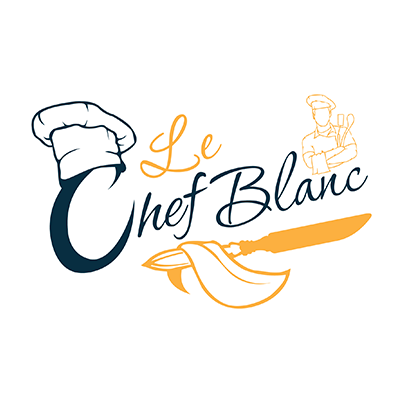 Design logo restaurant - Le Chef Blanc
