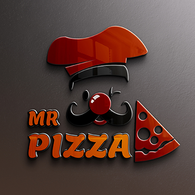 Design logo 3D pizzerie - Mr Pizza