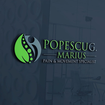 Design logo 3D medic fizioterapeut - Dr. Popescu Marius